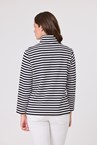 SIDELINE ZIP POLO - black whit